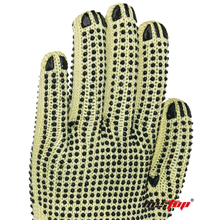 bestop倍護(hù)B5033-2芳綸PVC點(diǎn)塑阻燃防割手套圖片3