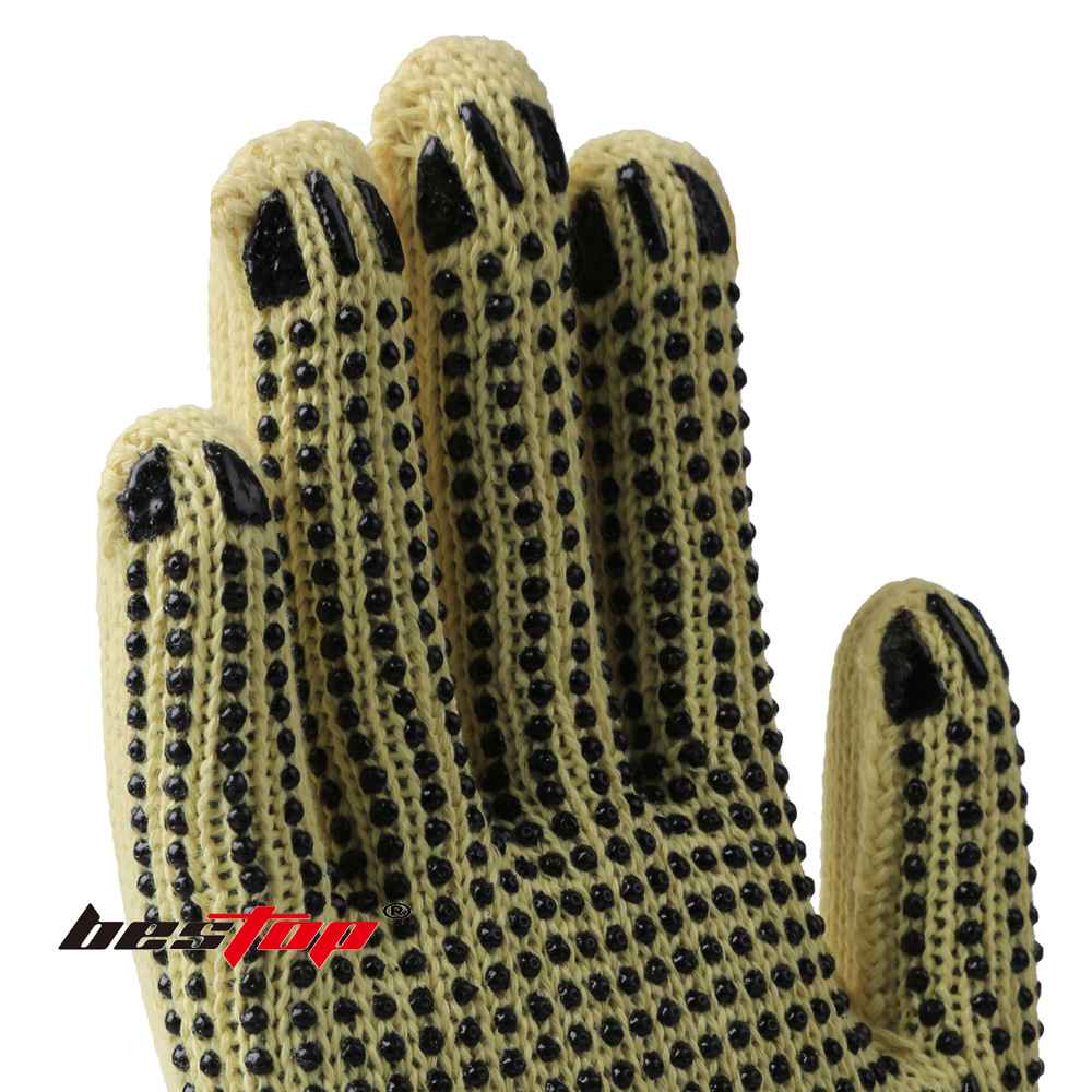 bestop倍護(hù)B5033-2芳綸PVC點(diǎn)塑阻燃防割手套圖片4