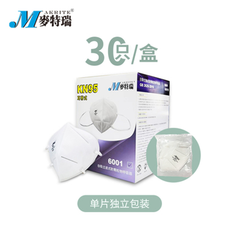 麥特瑞6001B KN95黑色耳帶式防塵口罩圖片3