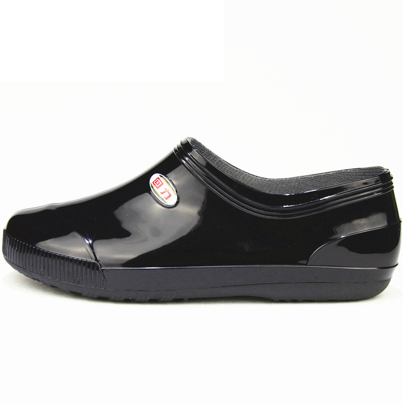 回力329黑色低幫防水防滑PVC雨鞋圖片4