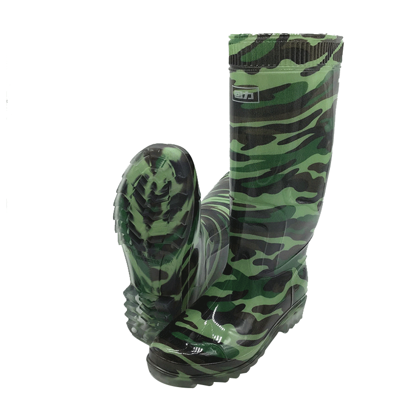 回力807迷彩PVC高筒雨靴圖片4