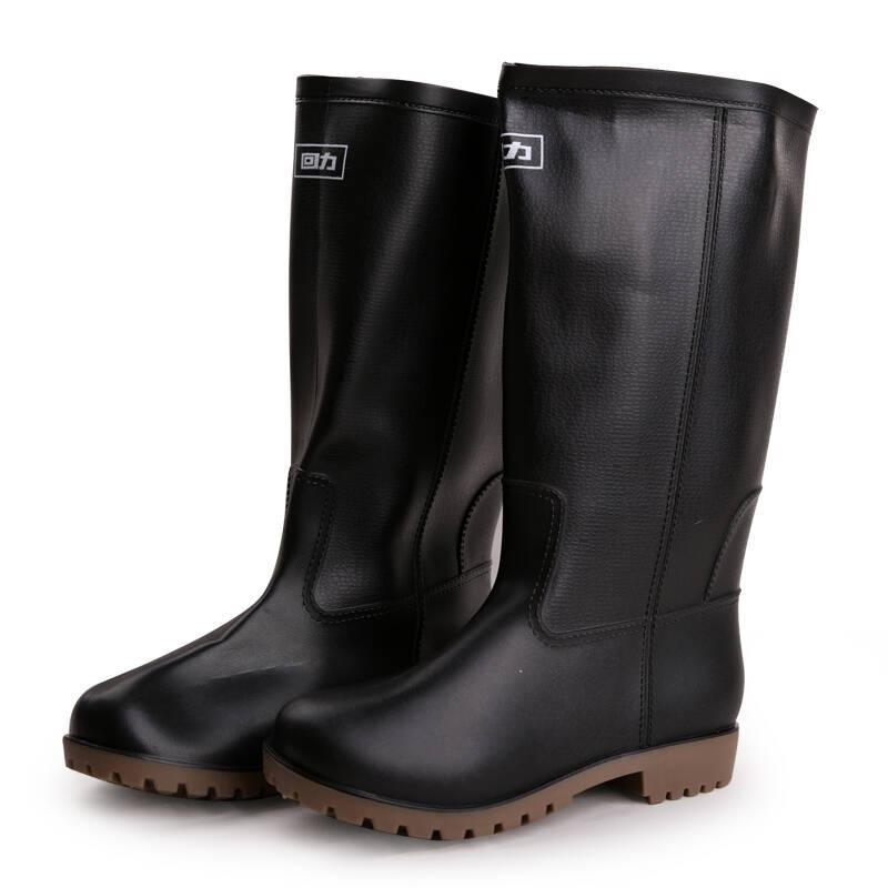 回力8128黑色PVC高筒雨靴圖片3
