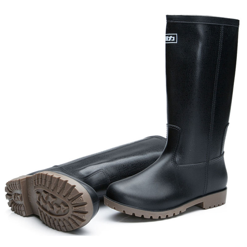 回力8128黑色PVC高筒雨靴圖片1