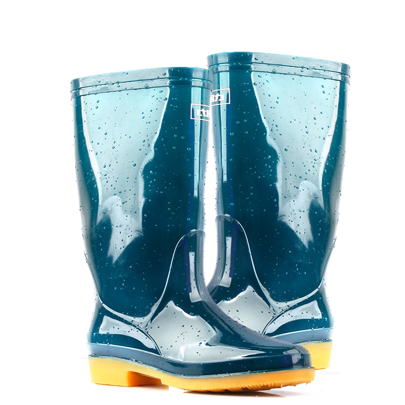 回力813墨綠色PVC中筒雨靴圖片4