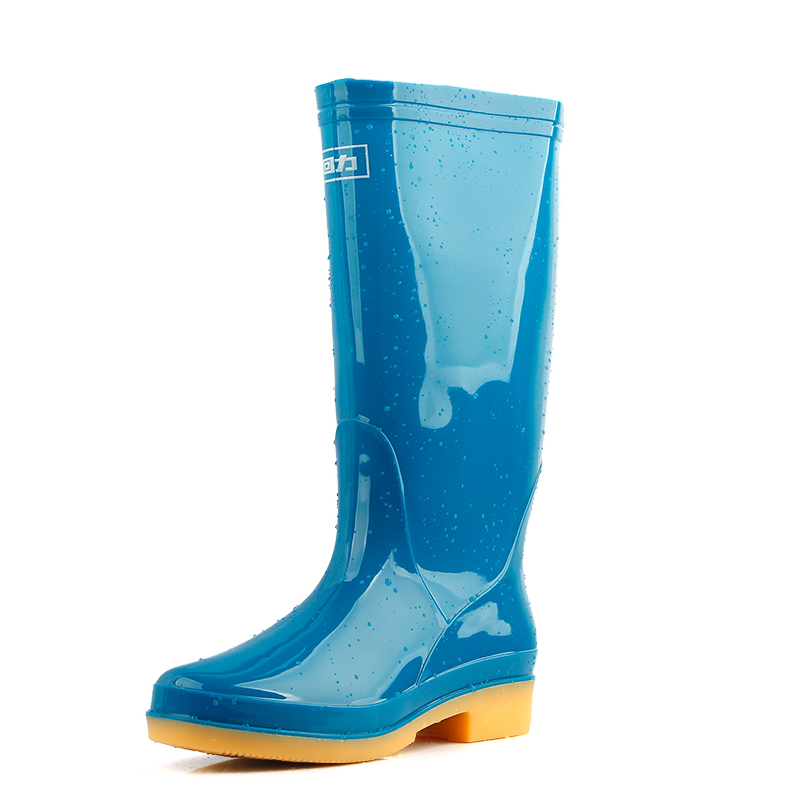 回力813藍(lán)色PVC高筒雨靴圖片4