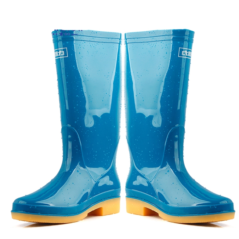 回力813藍(lán)色PVC高筒雨靴圖片2