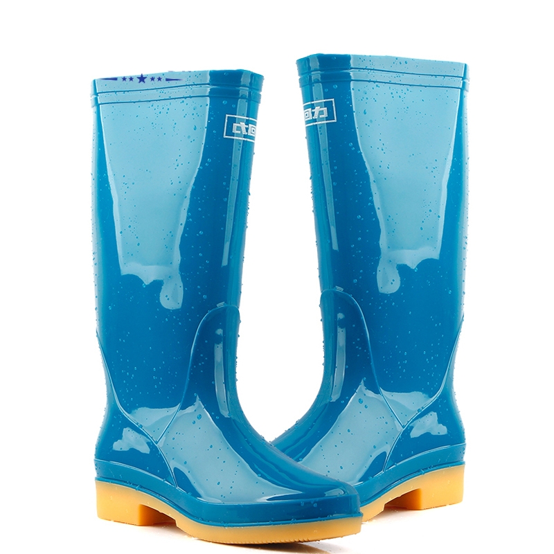 回力813藍(lán)色PVC高筒雨靴圖片1