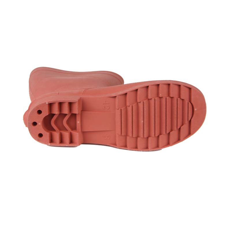 安全牌棕色高筒帶電作業(yè)用電工安全絕緣靴圖片4