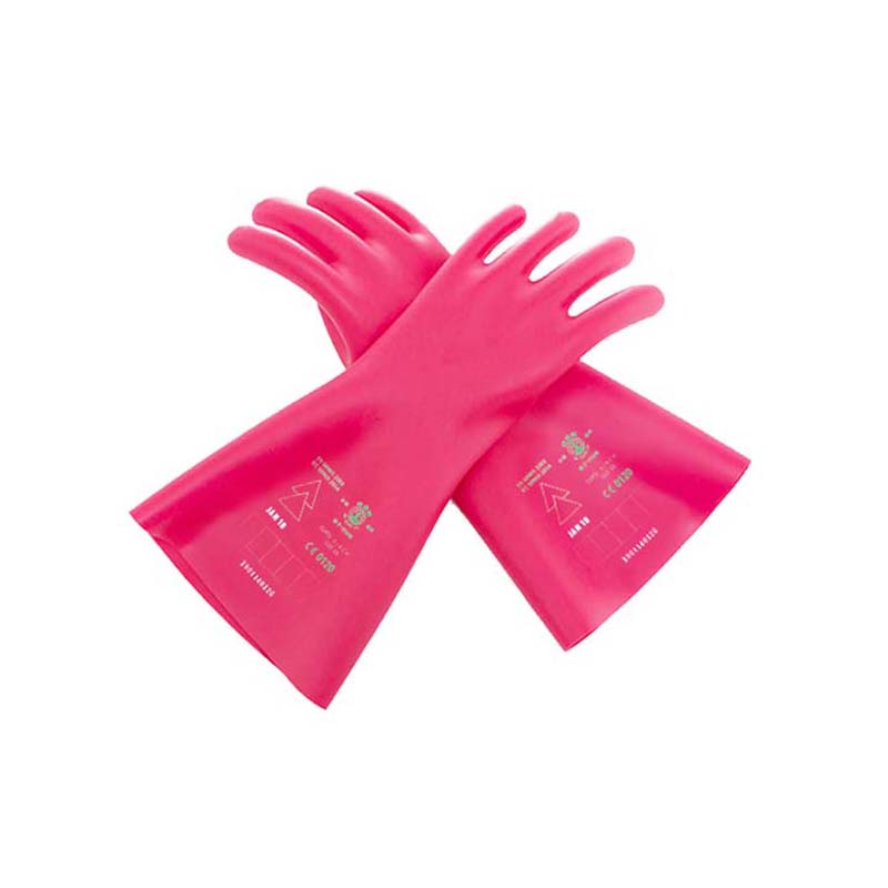 安全牌30kv乳膠電工絕緣手套圖片1