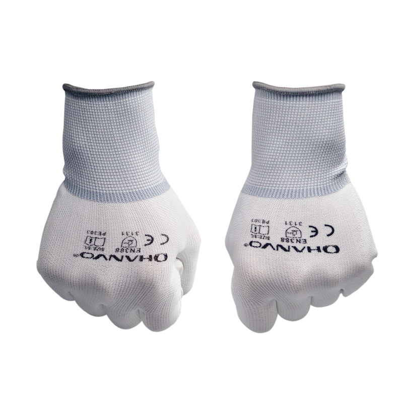 恒輝PE303白色防滑耐磨勞保手套圖片2