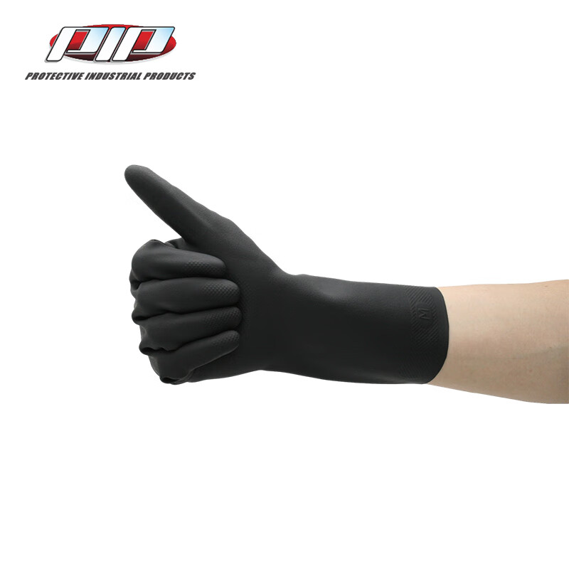 PIP 48-L400K黑色防油防水乳膠手套圖片3