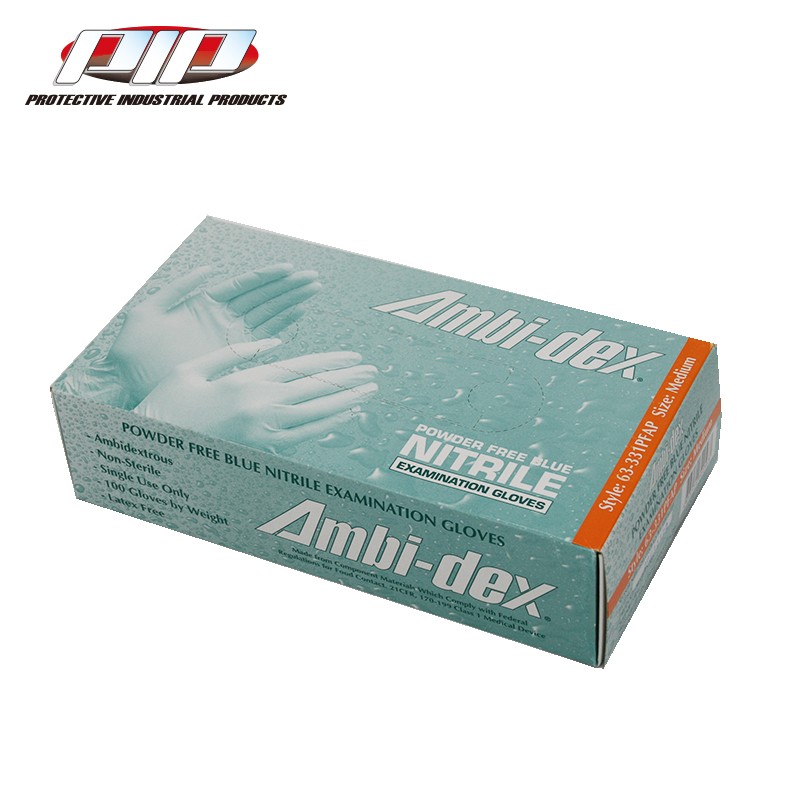 PIP 63-331PFAP藍(lán)色無粉一次性丁腈手套圖片4