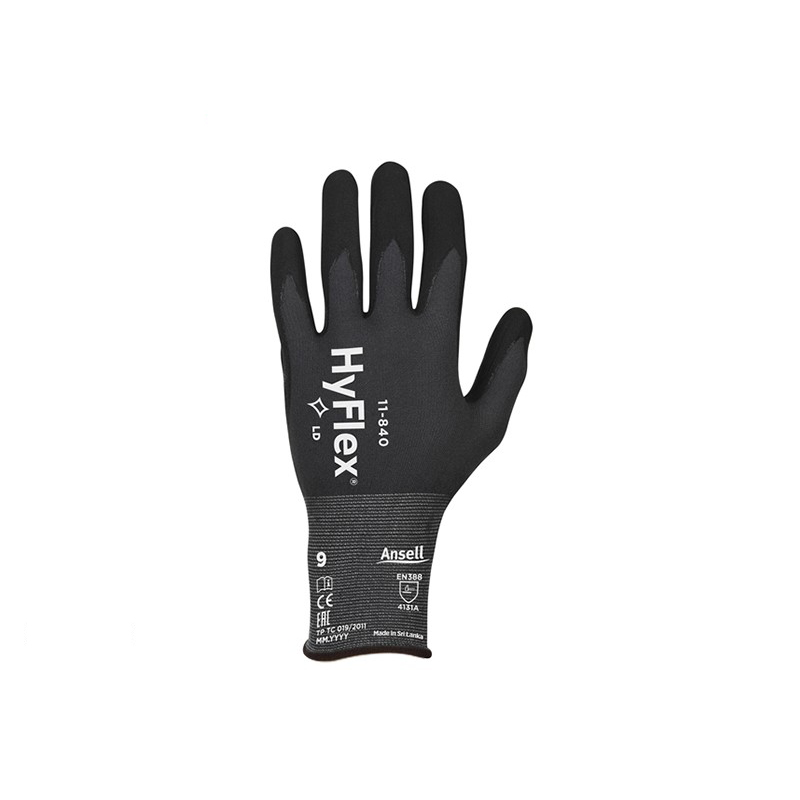 安思爾11-840發(fā)泡丁腈涂層耐磨手套圖片3