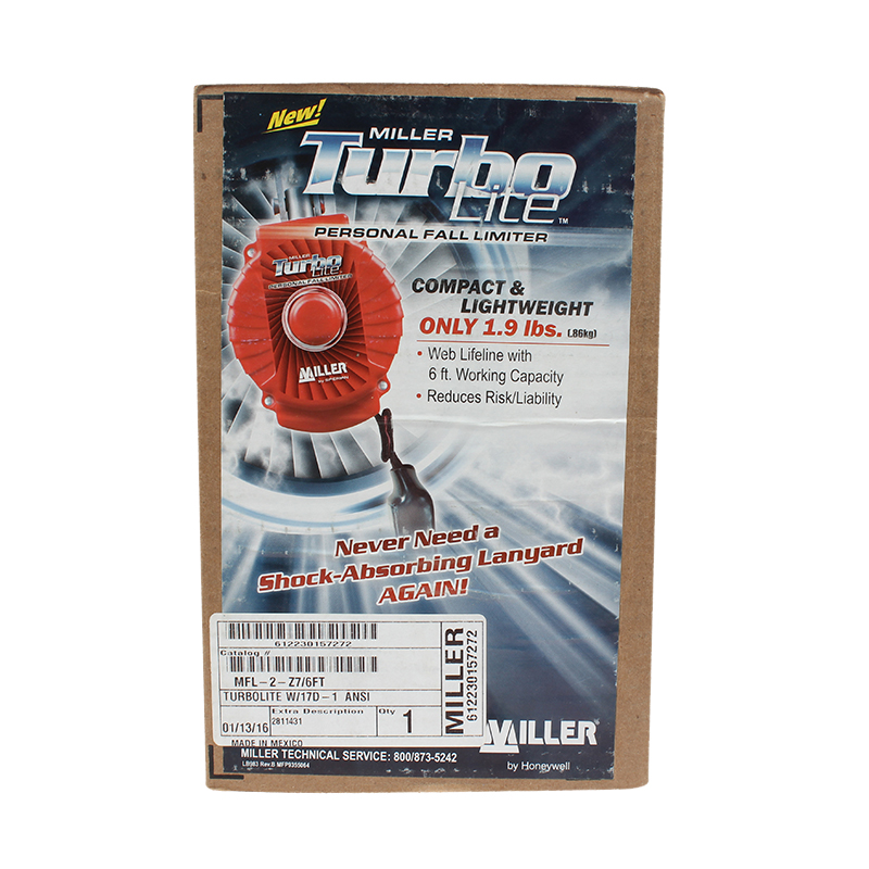 霍尼韋爾MTL-OHW1-02/6FT Turbolite防墜速差器制動(dòng)器1.8米MFL-2/6FT圖片2