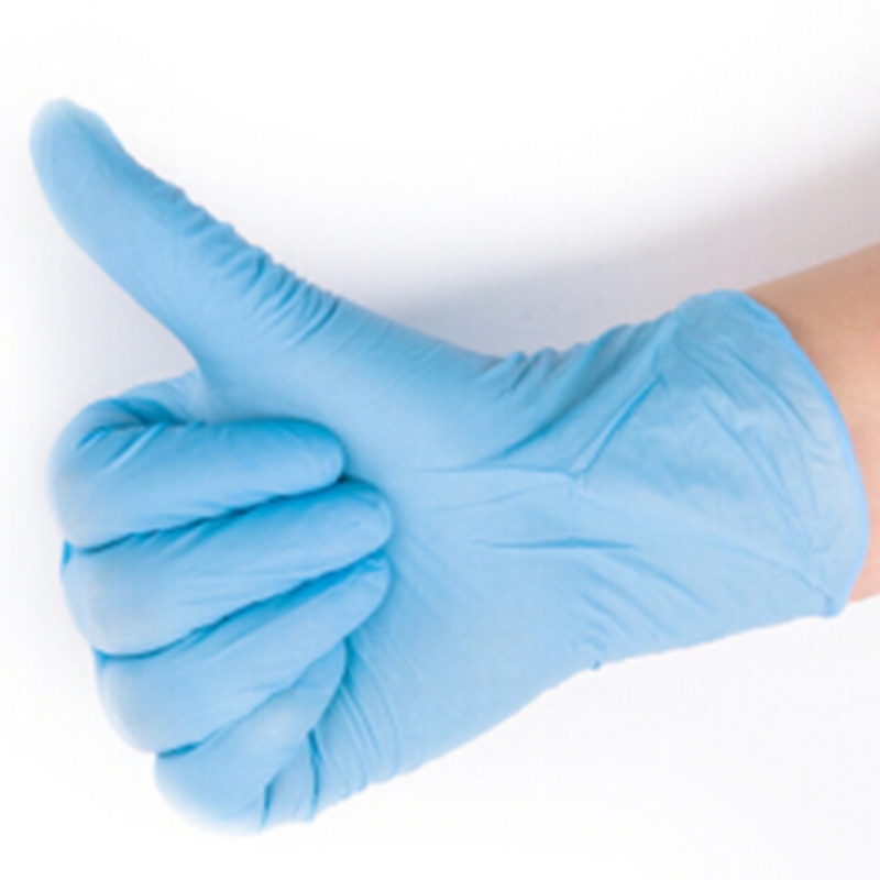 麥迪康1191B藍(lán)色無(wú)粉一次性丁腈手套S圖片1