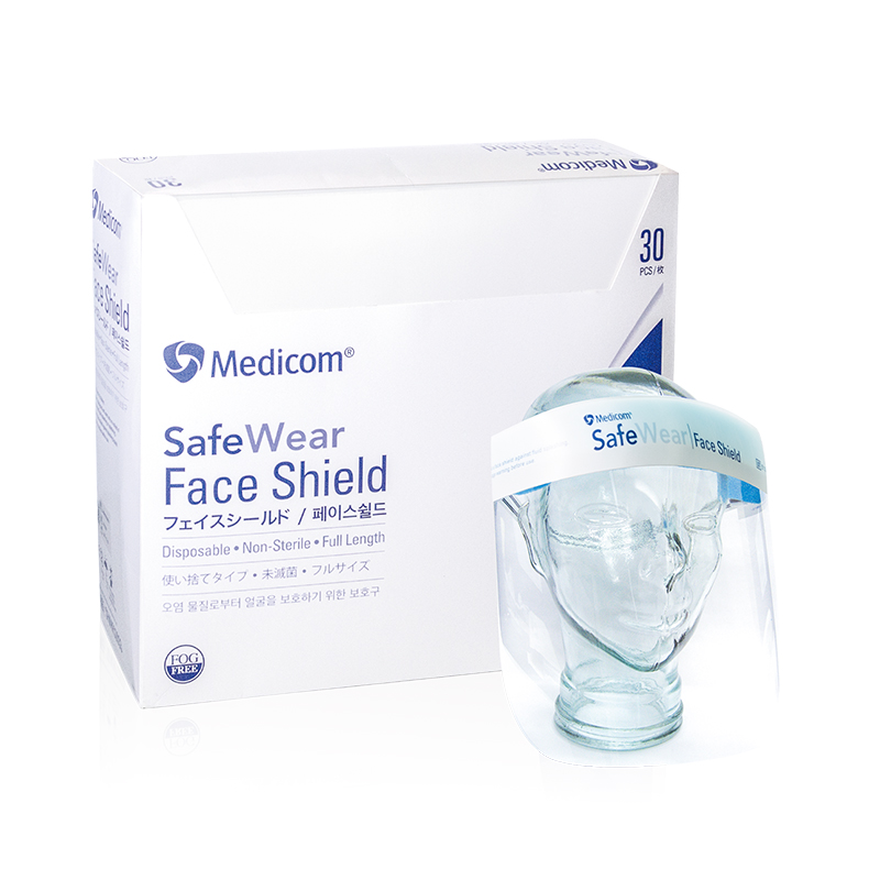 麥迪康2033高清防飛沫雙面防霧防護面屏圖片1