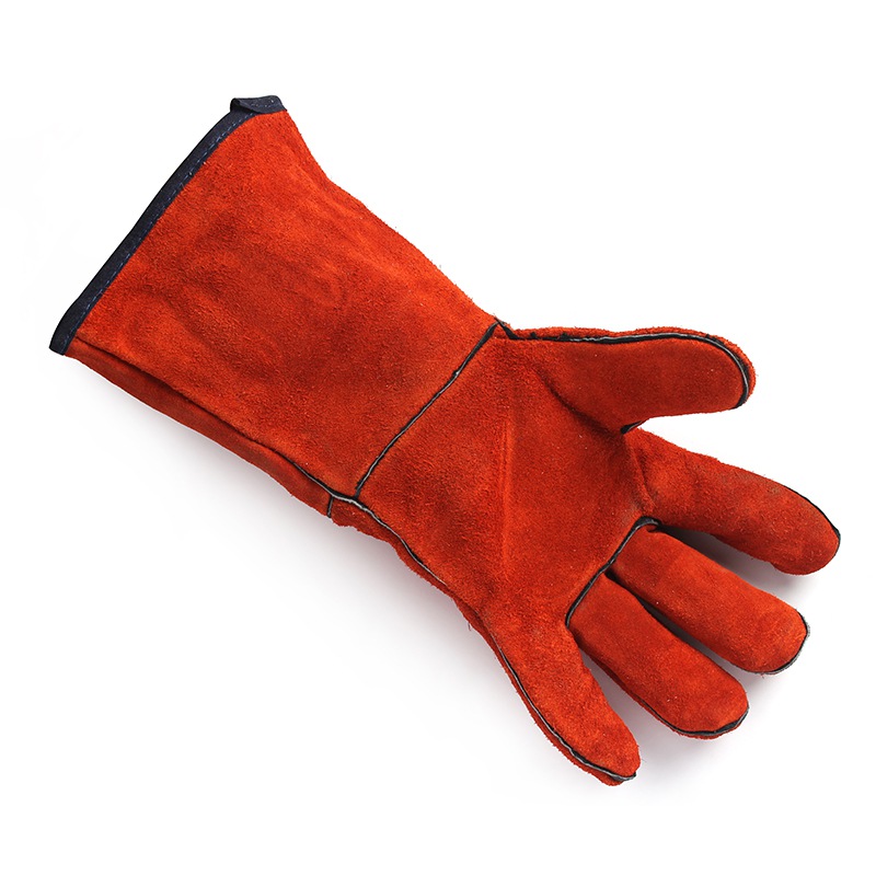 友盟AP-2103銹橙色牛二層皮電焊手套圖片3