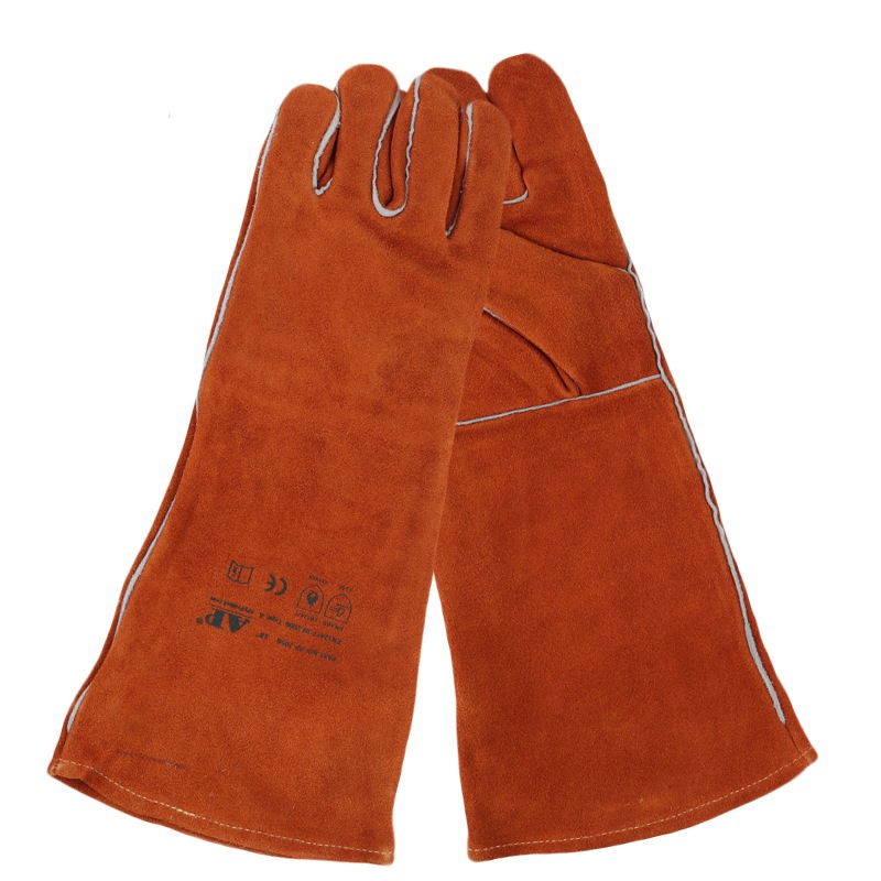 友盟AP-2056咖啡色加長電焊手套圖片1