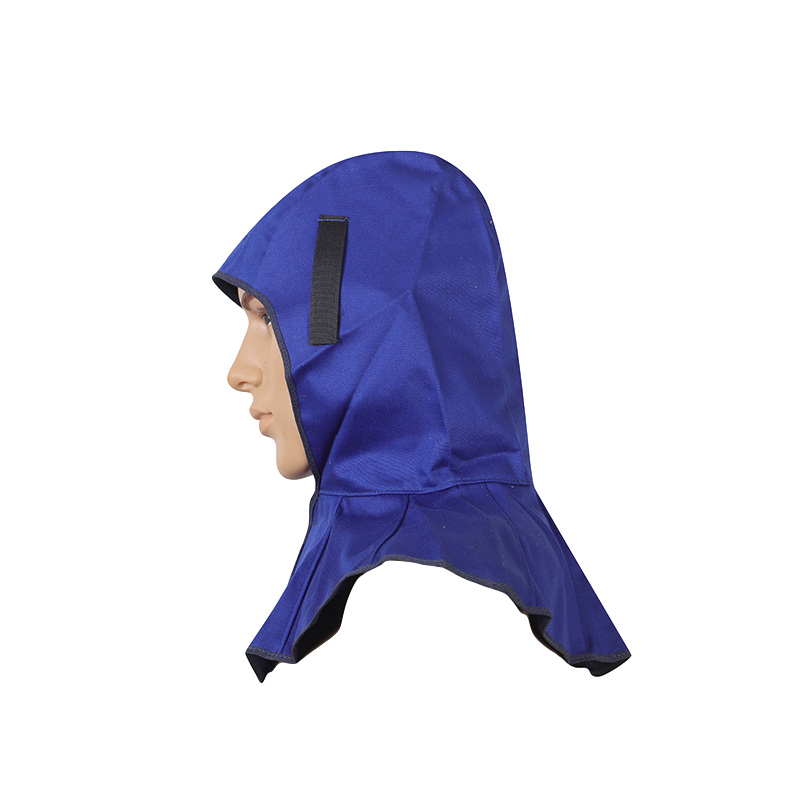 友盟AP-6680藍(lán)色阻燃布全護(hù)式焊帽圖片1