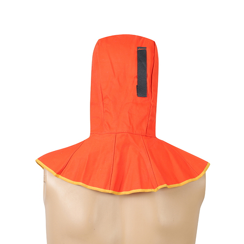 友盟AP-6690橙色阻燃布全護(hù)式焊帽圖片4