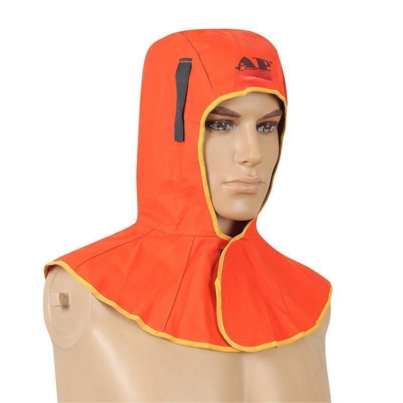 友盟AP-6690橙色阻燃布全護(hù)式焊帽圖片2