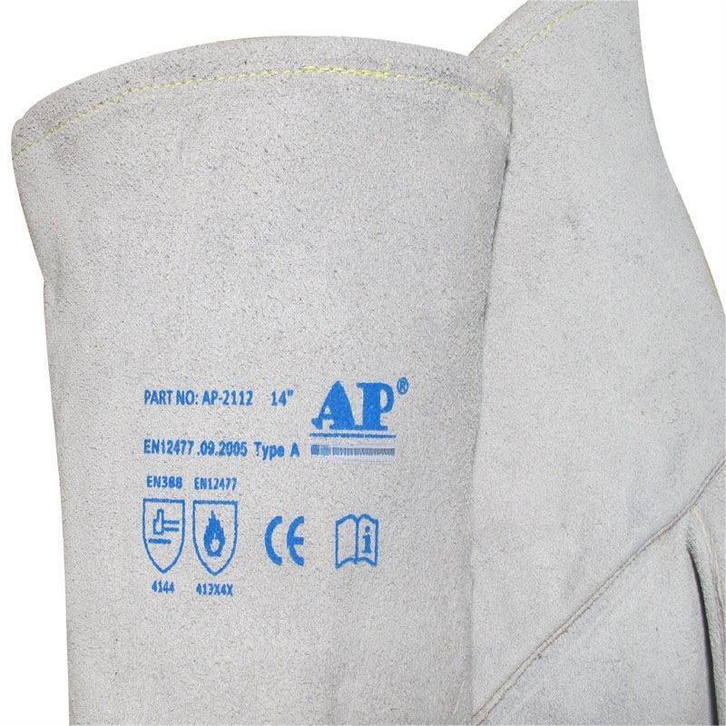 友盟AP-2112全皮抗割防火電焊手套圖片3