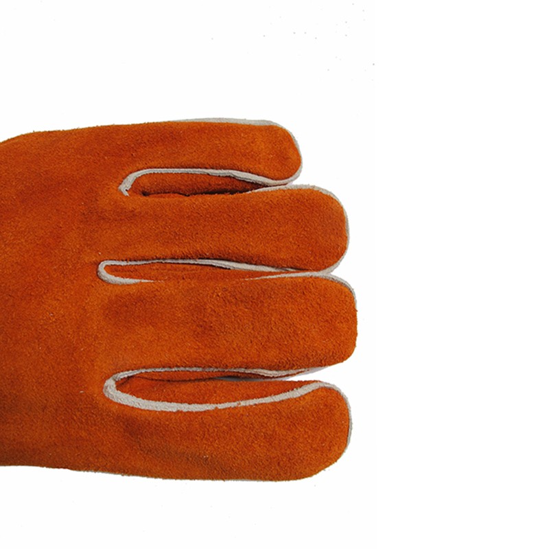 友盟AP-2102銹橙色牛二層皮電焊手套圖片4