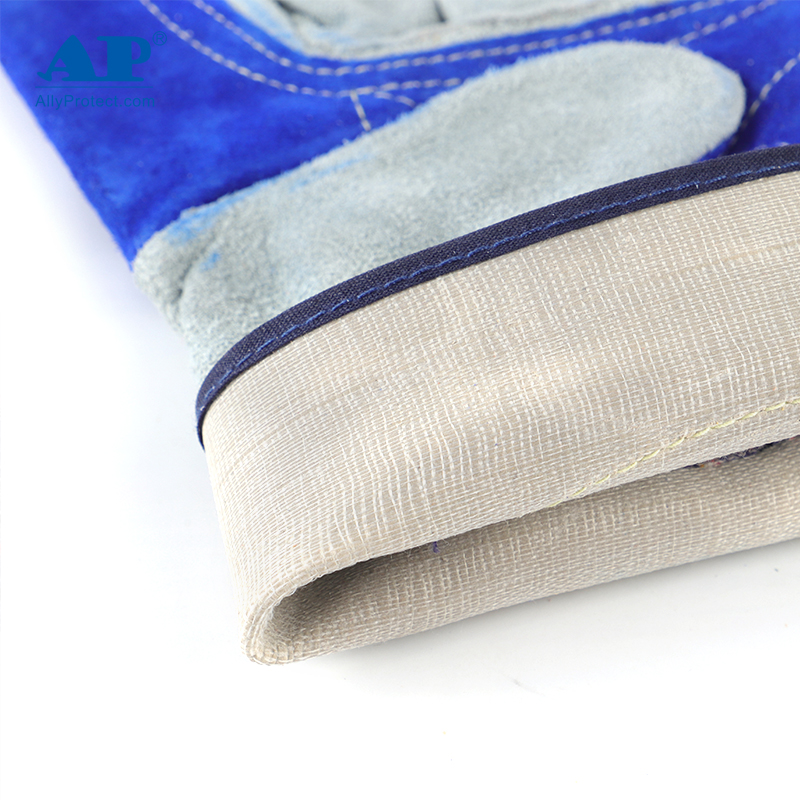 友盟AP-1525耐磨牛二層皮勞保手套圖片4