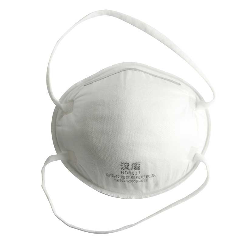 漢盾HD8011 KN95頭戴式白色罩杯防塵口罩圖片2