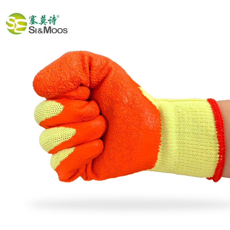 塞莫詩(shī)CG907GY黃紗桔耐磨勞保手套圖片2