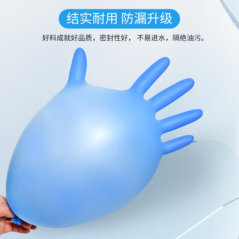 塞莫詩(shī)N1201BL加長(zhǎng)型藍(lán)色一次性丁腈手套圖片4