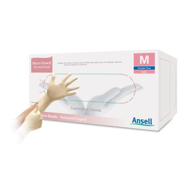 安思爾MICRO-TOUCH DermaClean 4572無(wú)粉乳膠檢查手套圖片1