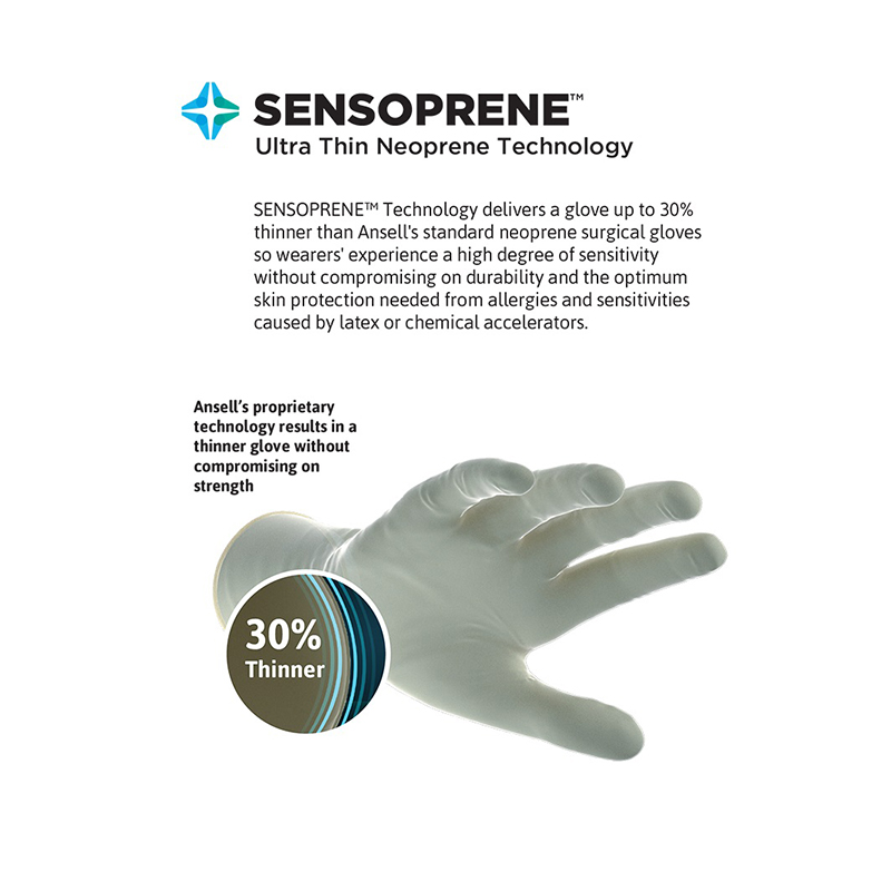 安思爾GAMMEX 340007060氯丁橡膠外科手套圖片3