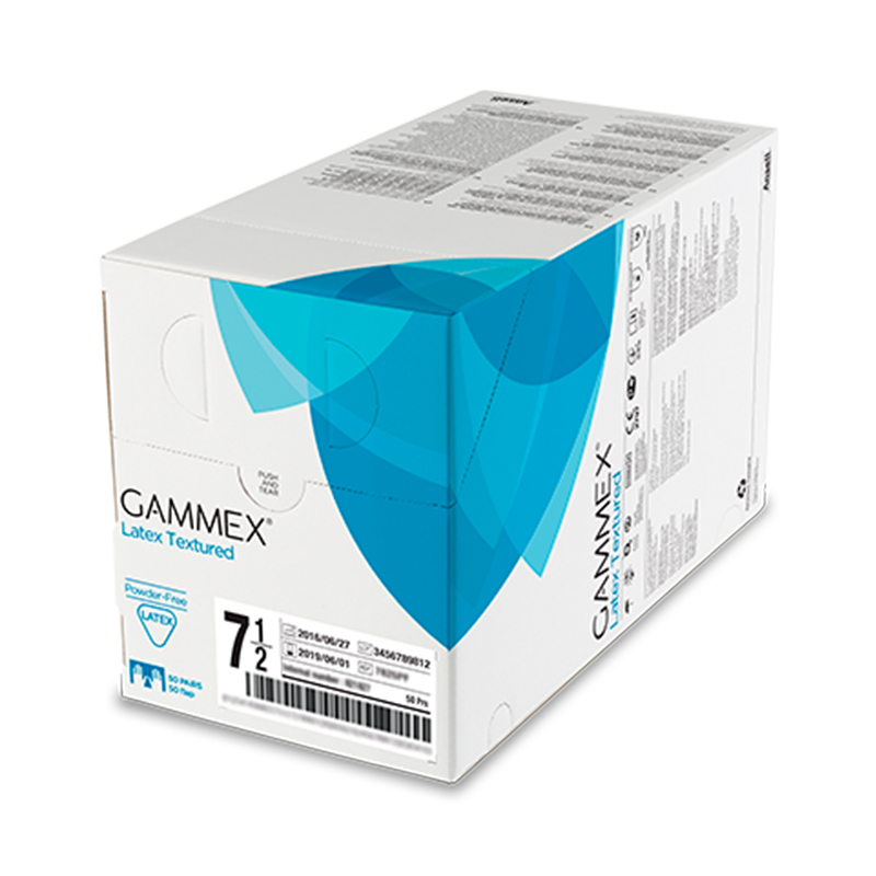 安思爾GAMMEX Latex Textured 331300685無(wú)粉乳膠手術(shù)手套圖片1