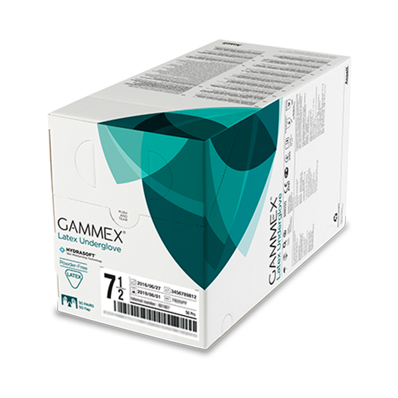 安思爾GAMMEX 330048080無粉乳膠外科手套圖片1