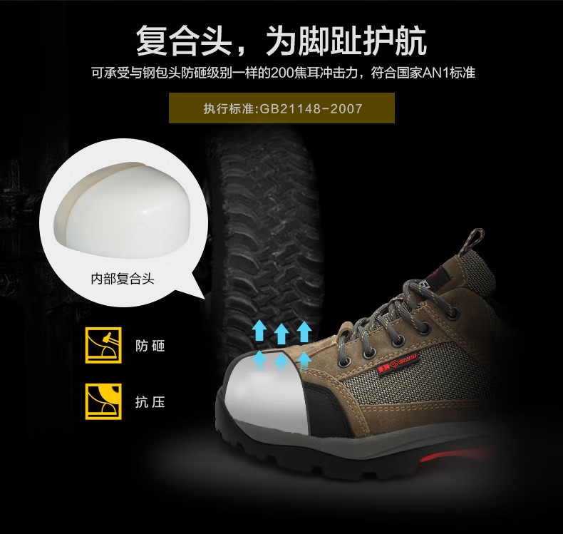 賽獅K921防砸防刺穿安全鞋 圖片6