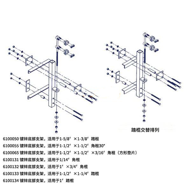 3M 6100131鍍鋅底部支架圖片1