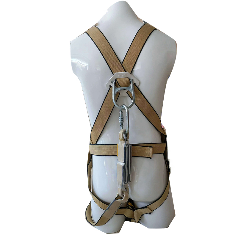 宏建阻燃單大鉤全身式凱夫拉材質(zhì)安全帶圖片1