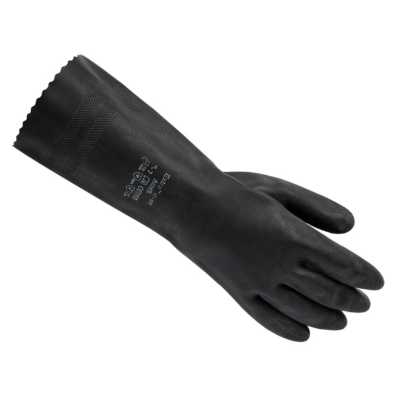 Ansell安思爾87-950  Extra內(nèi)植絨橡膠防化手套圖片2