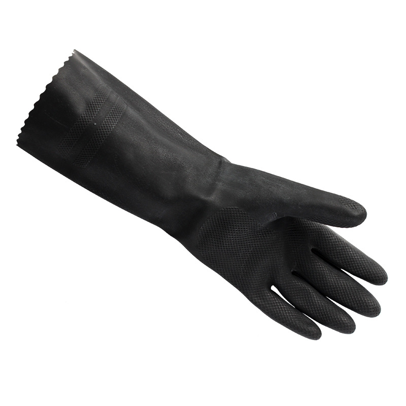 Ansell安思爾87-950  Extra內(nèi)植絨橡膠防化手套圖片1