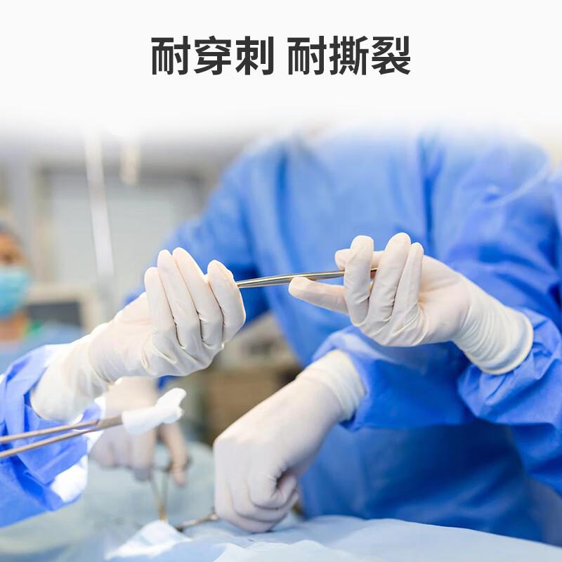 醫(yī)博康Classic NBR WT35白色一次性丁腈檢查手套圖片4