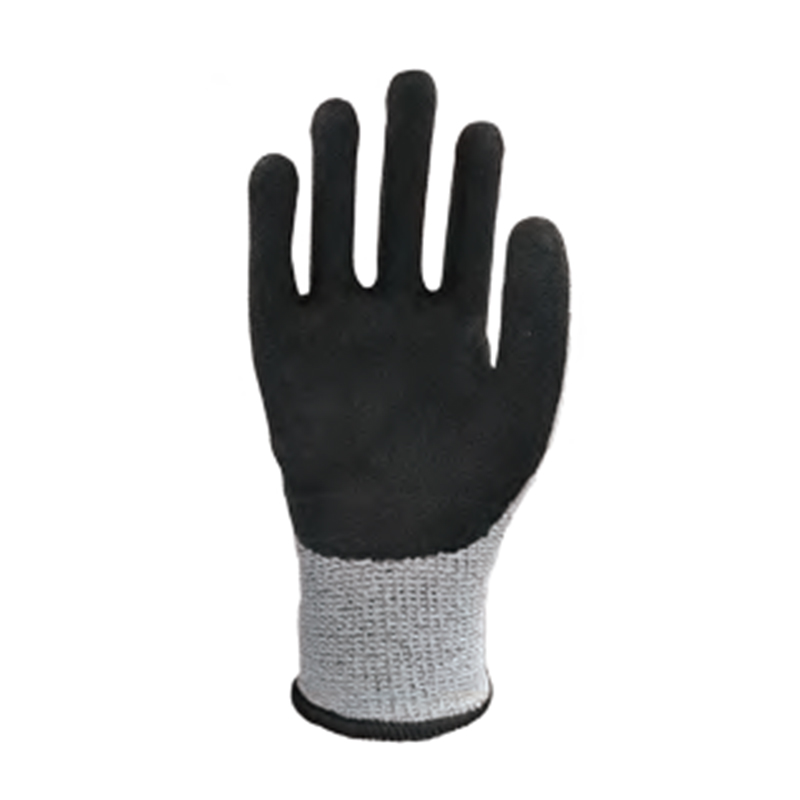 思衛(wèi)爾3303麻灰色13針雙層丁腈浸掌HPPE玻璃纖維防割手套圖片1