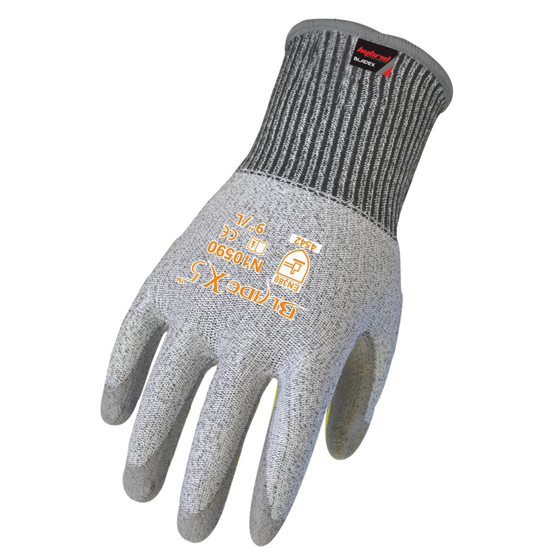 賽立特N10590-10PU涂層5級防割手套