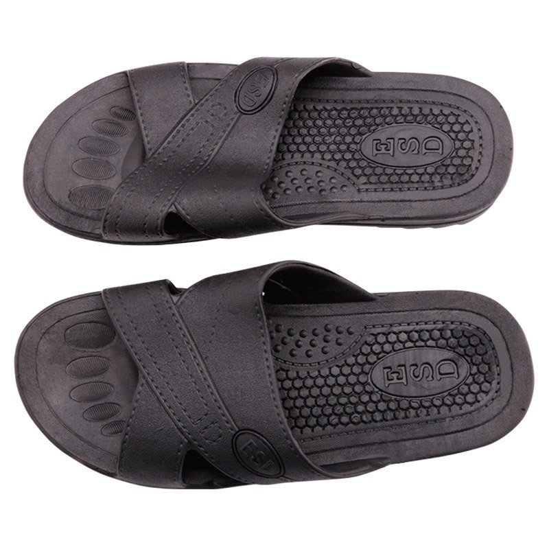 交叉型SPU防靜電拖鞋