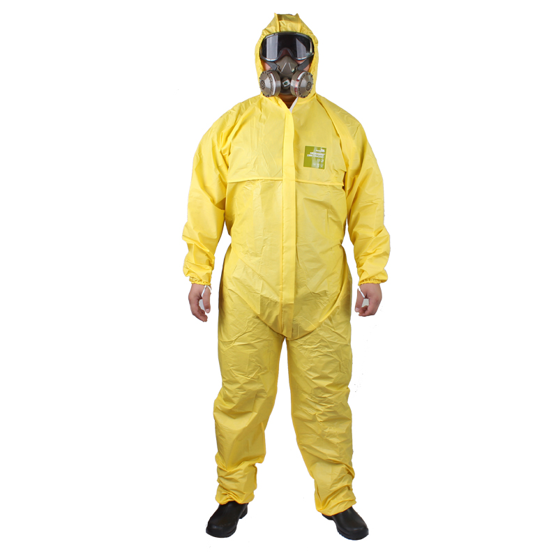 微護(hù)佳MG2300黃色標(biāo)準(zhǔn)型有帽連體防護(hù)服YY23-B-99-111-04