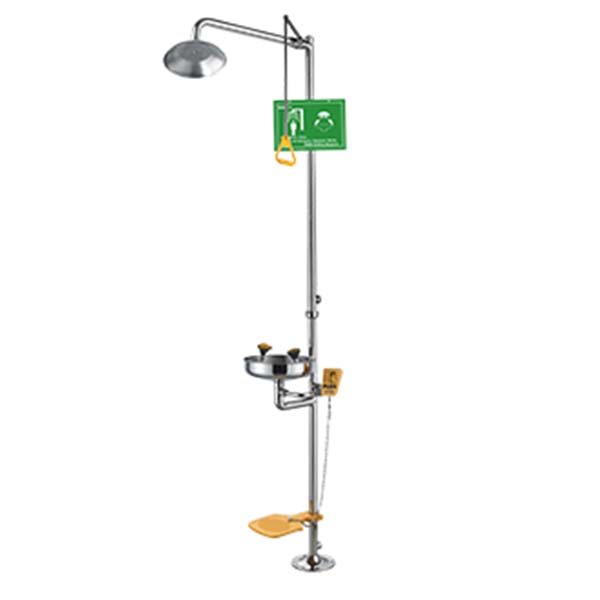 潤旺達WJH0358A-3腳踏復(fù)合式緊急沖淋洗眼器