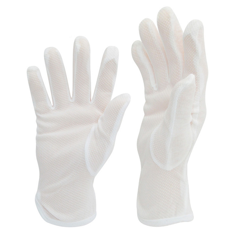 華特滌綸帶條白勞保手套