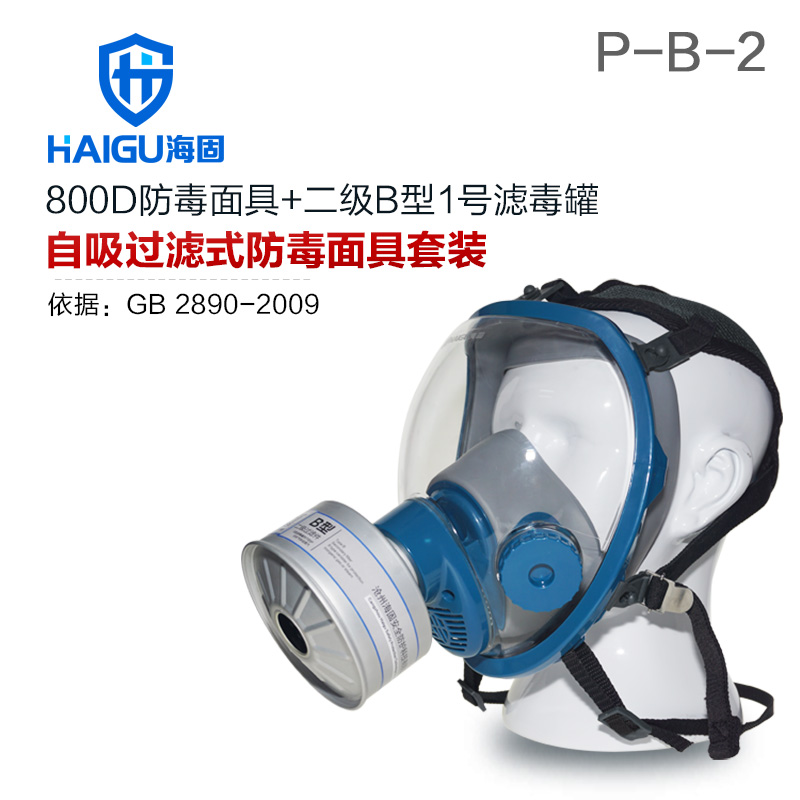 海固HG-800D HG-LV/P-B-2濾毒罐 無機(jī)氣體綜合防護(hù)防毒面具