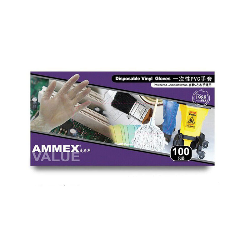 愛(ài)馬斯GPX3CV48100耐酸堿一次性pvc手套