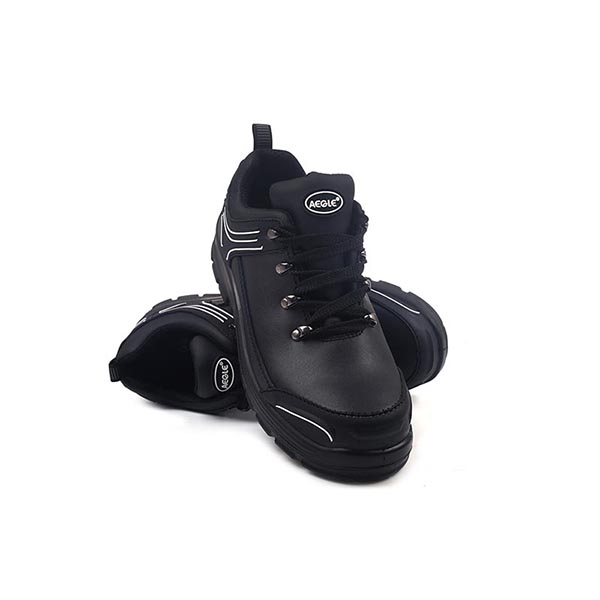 羿科60725670牛皮低幫透氣安全鞋